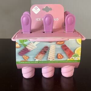 NEW Gourmet Ice Pop Mold Set Of 6 In Pink Bpa Free